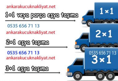 Ankara küçük nakliye saatlik kamyonet kiralama